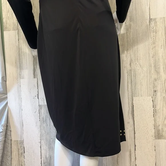 - #P23 small black long sleeve dressy dress size S - Picture 7 of 8